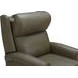 Amber Oasis Olive Leather Dual Power Recliner with Power Headrest and USB Charging