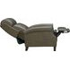 Amber Oasis Olive Leather Dual Power Recliner with Power Headrest and USB Charging