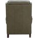 Amber Oasis Olive Leather Power Recliner with USB Charging