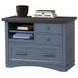 Americana Modern Denim Functional File Cabinet With Power Center