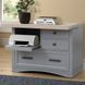 Americana Modern Dove Functional File Cabinet With Power Center