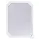 Amelia White Lacquer Pinched Corner Mirror