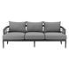 Zella Earl Gray Outdoor 35" Patio Sofa