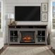 Avalon Sandstone and Whiskey 74" TV Stand with Fireplace