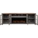 Avalon Sandstone and Whiskey 97" TV Stand with Fireplace