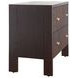 Andre Dark Espresso Oak 2 Drawer Side Table