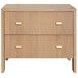 Andre Natural Oak 2 Drawer Side Table