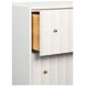 Angus Matte White Lacquer 4 Drawer Fluted Chest