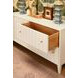 Angus Matte White Lacquer 4 Drawer Fluted Chest