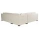 Anna Henequen Ivory Performance Fabric 3 Piece Modular Sectional with Pillows
