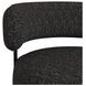 Rita Black Upholstered Swivel Chair