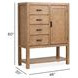 Foxrun Hollow Sierra Brown 4 Drawer Door Chest