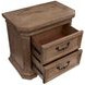 Adler Court Florentine Walnut 2 Drawer Nightstand with USB Charging