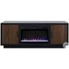 Aria Black And Walnut 66" Fireplace TV Stand