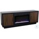 Aria Black And Walnut 66" Fireplace TV Stand