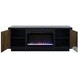 Aria Black And Walnut 66" Fireplace TV Stand