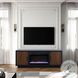 Aria Black And Walnut 66" Fireplace TV Stand