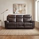 Aram Dark Brown 89" Double Reclining Sofa