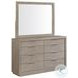 Cadia Grey Upholstered Canopy Bedroom Set