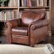 Ardentia Marco Leather Upholstered Accent Chair with Nailhead Trim