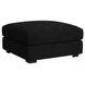 Mesa Black Upholstered Square Modular Ottoman