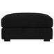 Mesa Black Upholstered Square Modular Ottoman