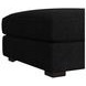 Mesa Black Upholstered Square Modular Ottoman