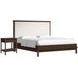 Verge Handcrafted Walnut and Cream Upholstered Panel Bedroom Set