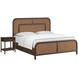 Verge Handcrafted Walnut Woven Panel Bedroom Set