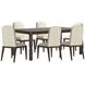 Verge Handcrafted Walnut Extendable Rectangular Dining Room Set