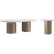 Verge Bronze Metallic and White Marble Top Occassional Table Set