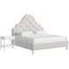 Haven Warm White and Ivory Upholstered Panel Bedroom Set