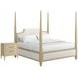 Eave Sundrenched Oak and Ivory Upholstered Panel Bedroom Set