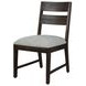 Archeway Gray Upholstered Ladderback Dining Chair Set of 2