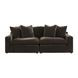 Maxton Heights Bittersweet 2 Piece Modular Sectional Sofa with Pillows
