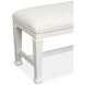 Crownfall Whisper White Upholstered Bench