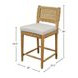 Ashbury Natural Upholstered Counter Height Stool Set of 2