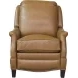 Ashebrooke Shoreham Ponytail Leather Push Thru The Arms Recliner with Nailhead Trim