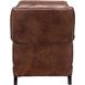 Ashebrooke Wenlock Tawny Leather Push Thru The Arms Recliner with Nailhead Trim
