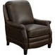 Ashebrooke Ashford Walnut Leather Push Thru The Arms Recliner with Nailhead Trim