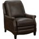 Ashebrooke Ashford Walnut Leather Push Thru The Arms Recliner with Nailhead Trim