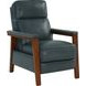 Ashland Roma Bluegray Leather Push Thru The Arms Recliner