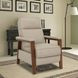 Ashland Cashmere Stone Leather Push Thru The Arms Recliner