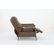 Ashland Oasis Walnut Leather Push Thru The Arms Recliner