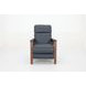 Ashland Santa Fe Ocean Leather Push Thru The Arms Recliner