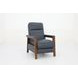 Ashland Santa Fe Ocean Leather Push Thru The Arms Recliner