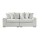 Stupendous Alloy 2 Piece Modular Sectional Sofa with Pillows