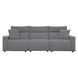 Modmax Salt And Pepper Performance Fabric 3 Piece Power Reclining Sofa Sectional