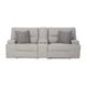 Acklen Place Pewter Performance Fabric 3 Piece Modular 97" Power Reclining Sectional with Console and USB Charging