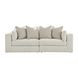 Stonecroft Manor Snowstone 2 Piece Modular Sectional Sofa with Pillows